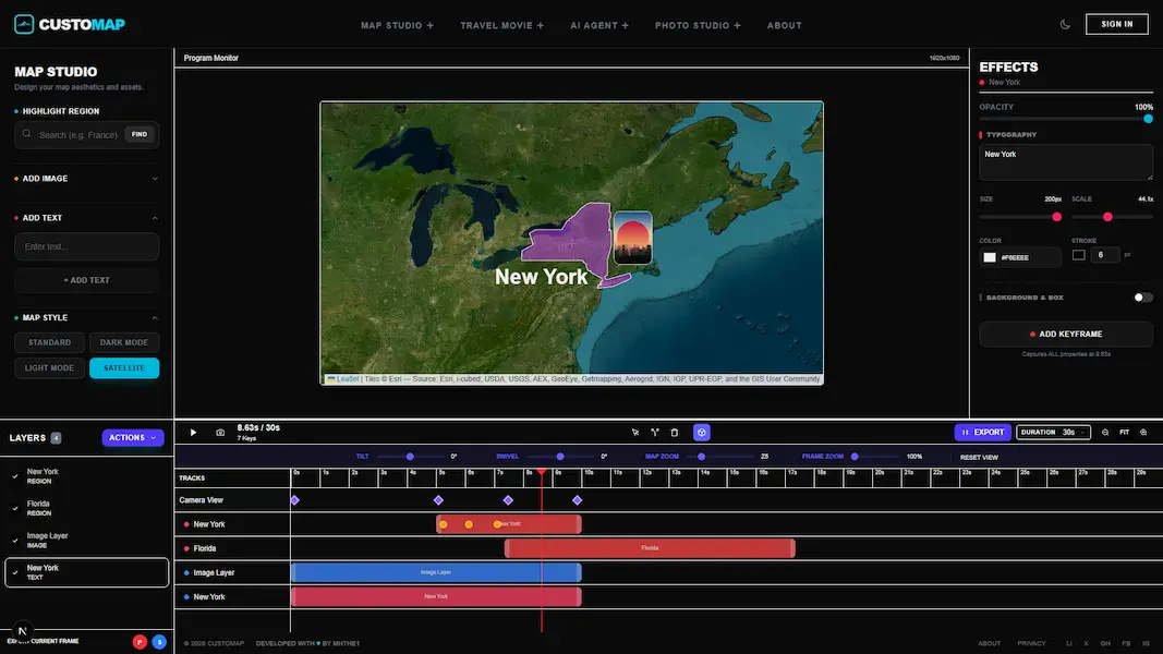 Map Studio Interface